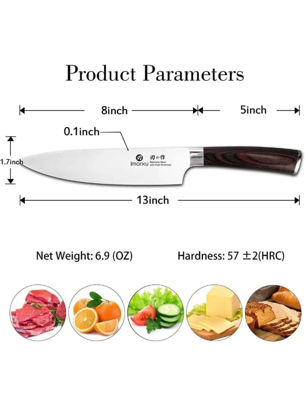 8-Inch Japanese Chef Knife - Ultra Sharp Kitchen Knife, Perfect Gift for Home